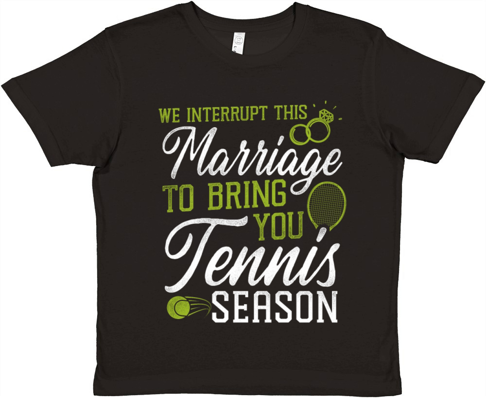 Funny Tennis Player Racket Husband Premium Kids Crewneck T-shirt