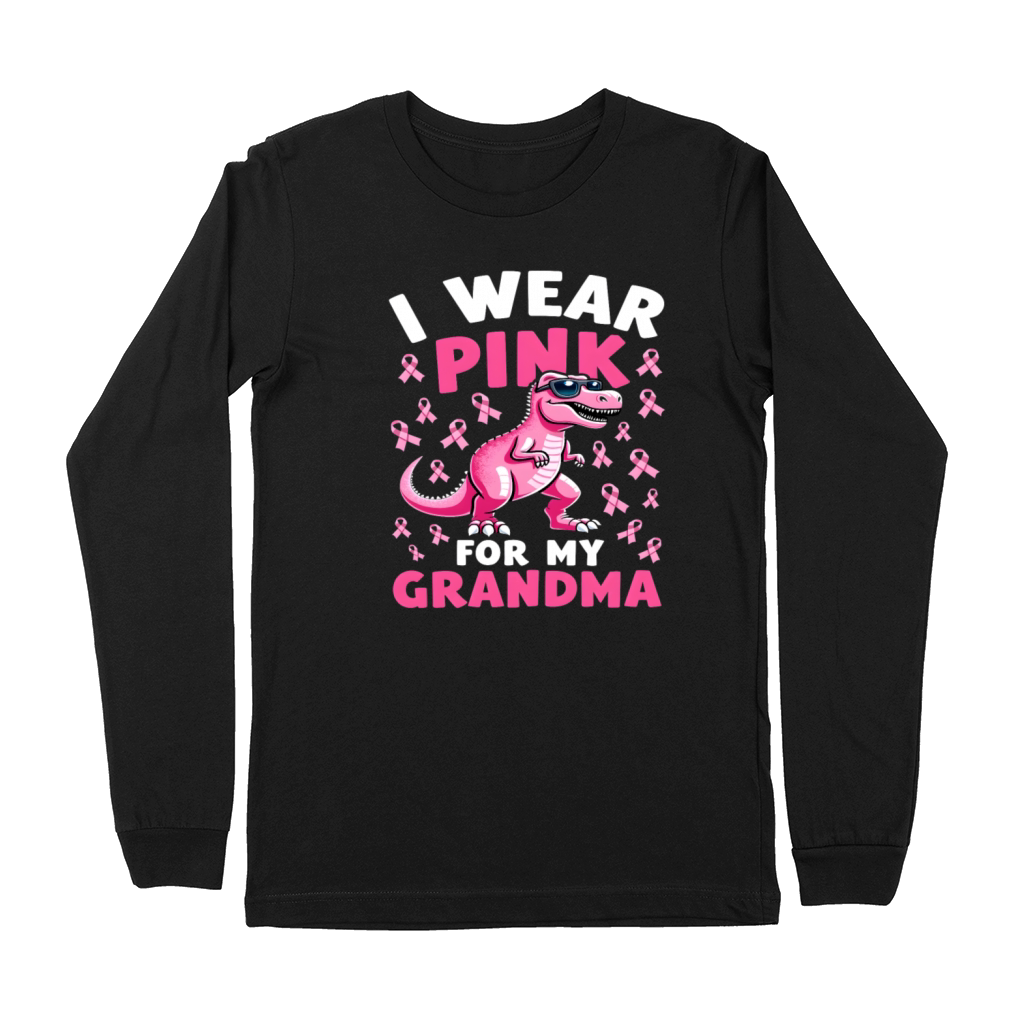 Breast Cancer Pink Awareness Design Premium Long Sleeve
