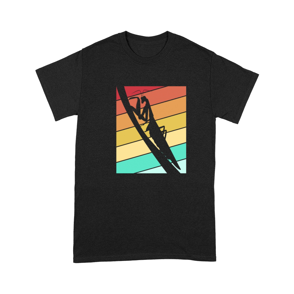 Retro Vintage Praying mantis Silhouette Premium T-shirt