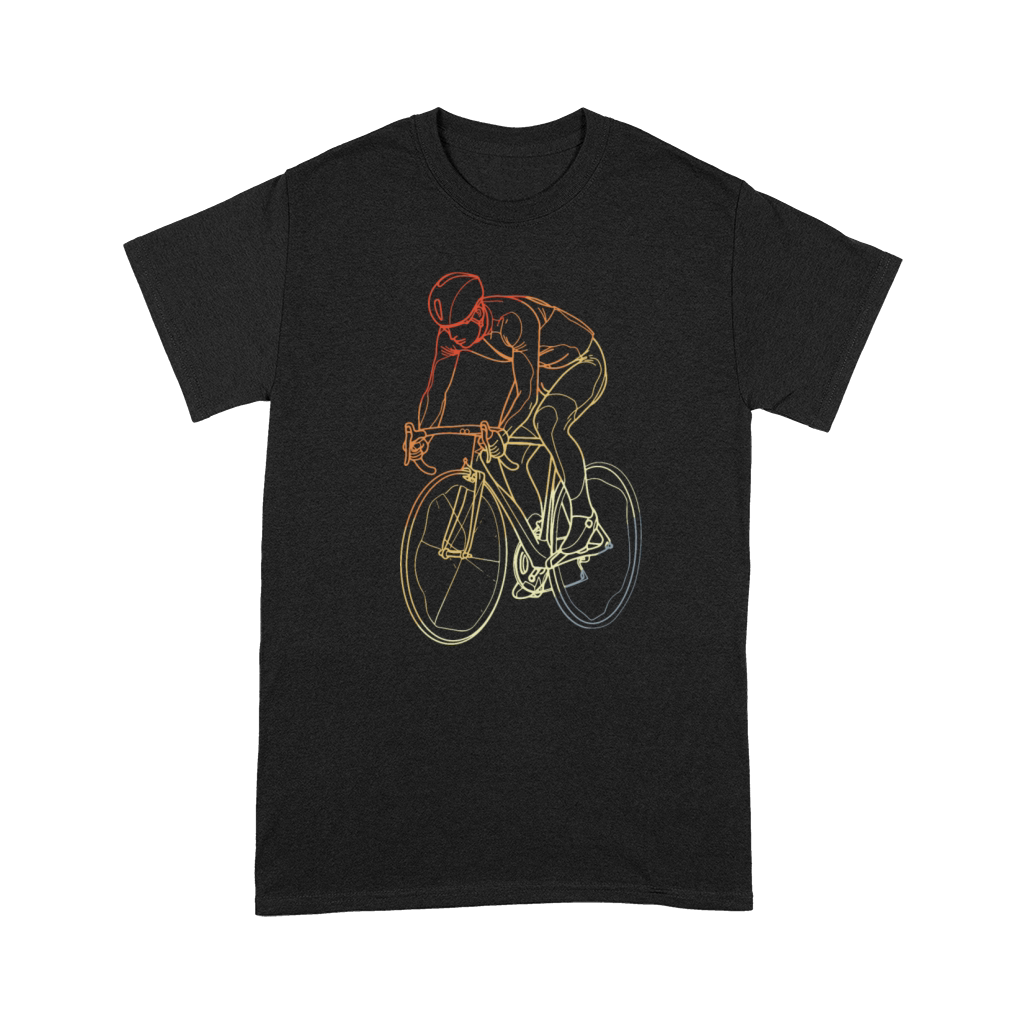 Vintage Cyclist One Line Drawing Premium T-shirt