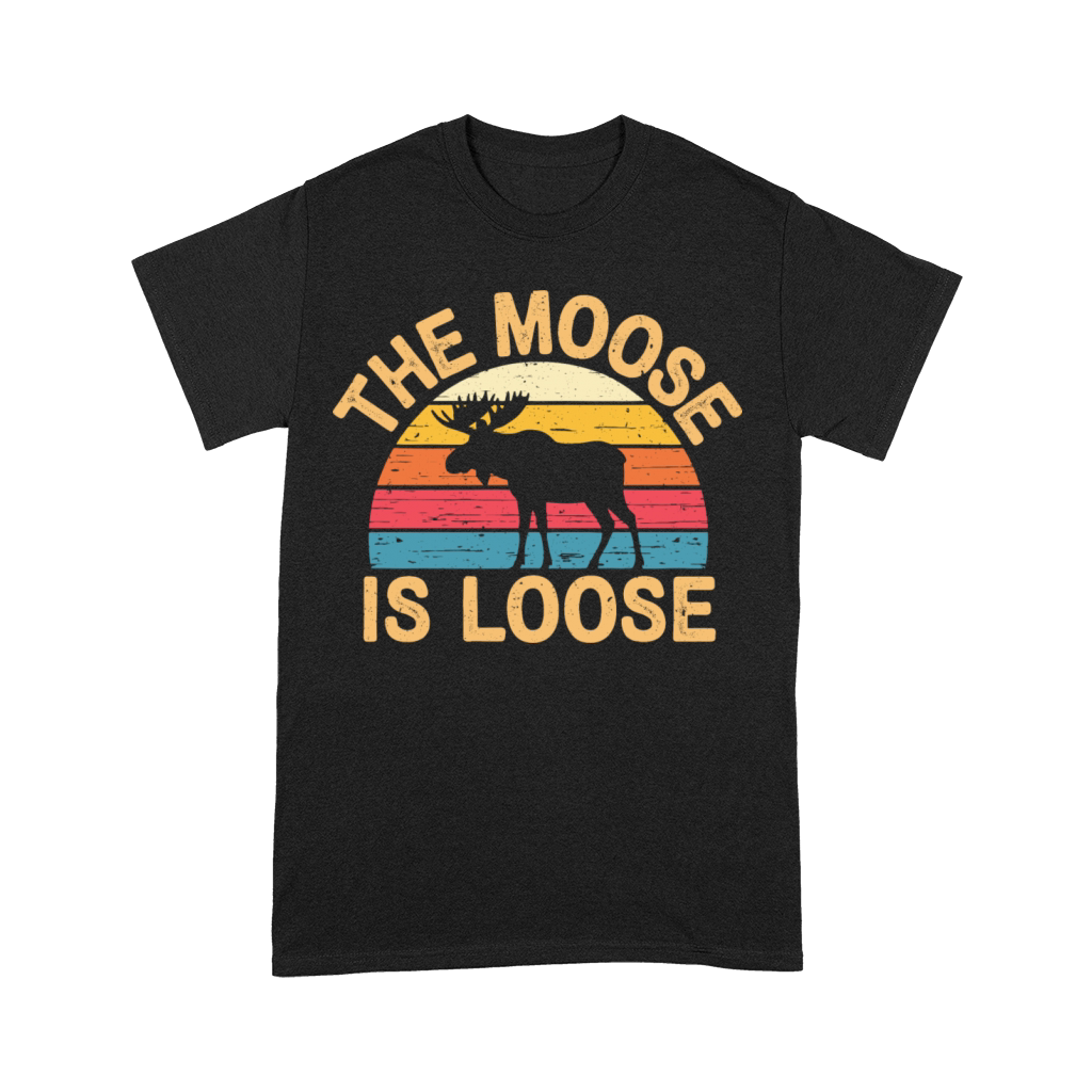 Vintage The Moose is Loose Retro Wildlife Nature Premium T-shirt