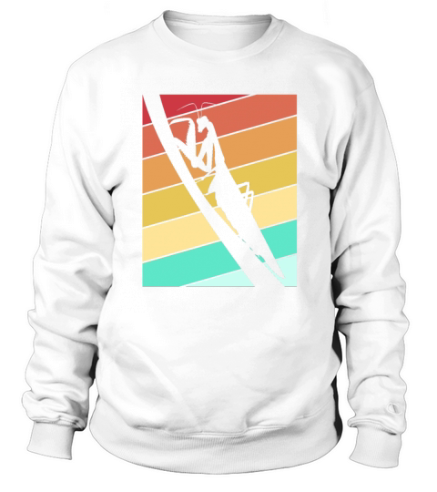 Retro Vintage Praying mantis Silhouette Sweatshirt Unisex