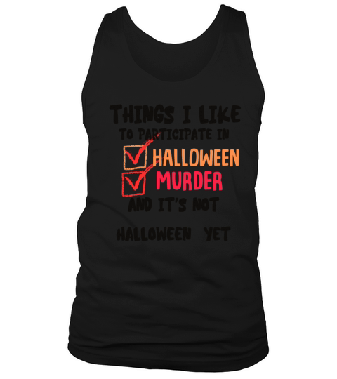 funny halloween horror design Tank Top Unisex