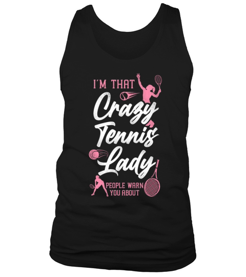 Funny Tennis Player Racket Im Tank Top Unisex