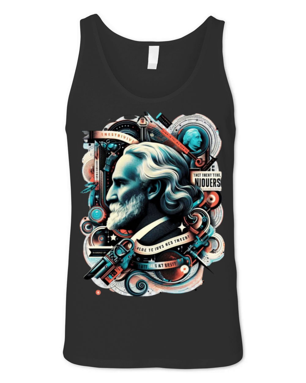 Inspiring Quotes Art Print Unisex Jersey Tank