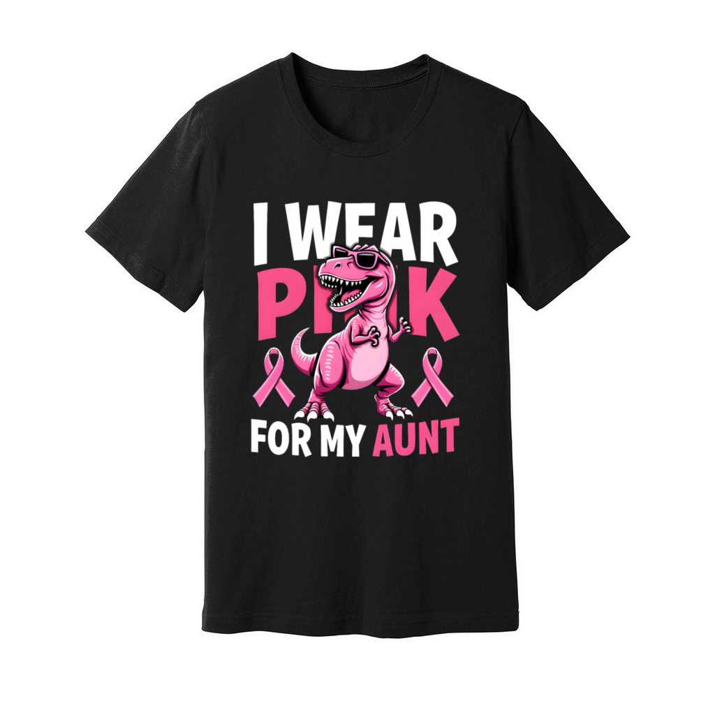 Breast Cancer Pink Awareness Design Unisex Jersey Tee