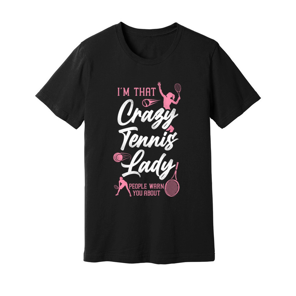 Funny Tennis Player Racket Im Unisex Jersey Tee