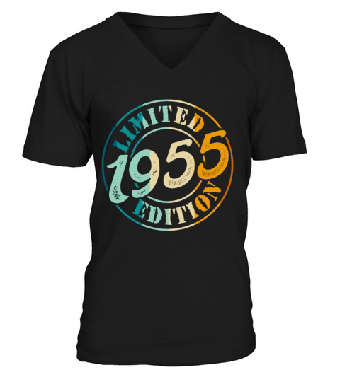 70th Birthday 1955 Limited Edition 70 Years V-Neck T-shirt
