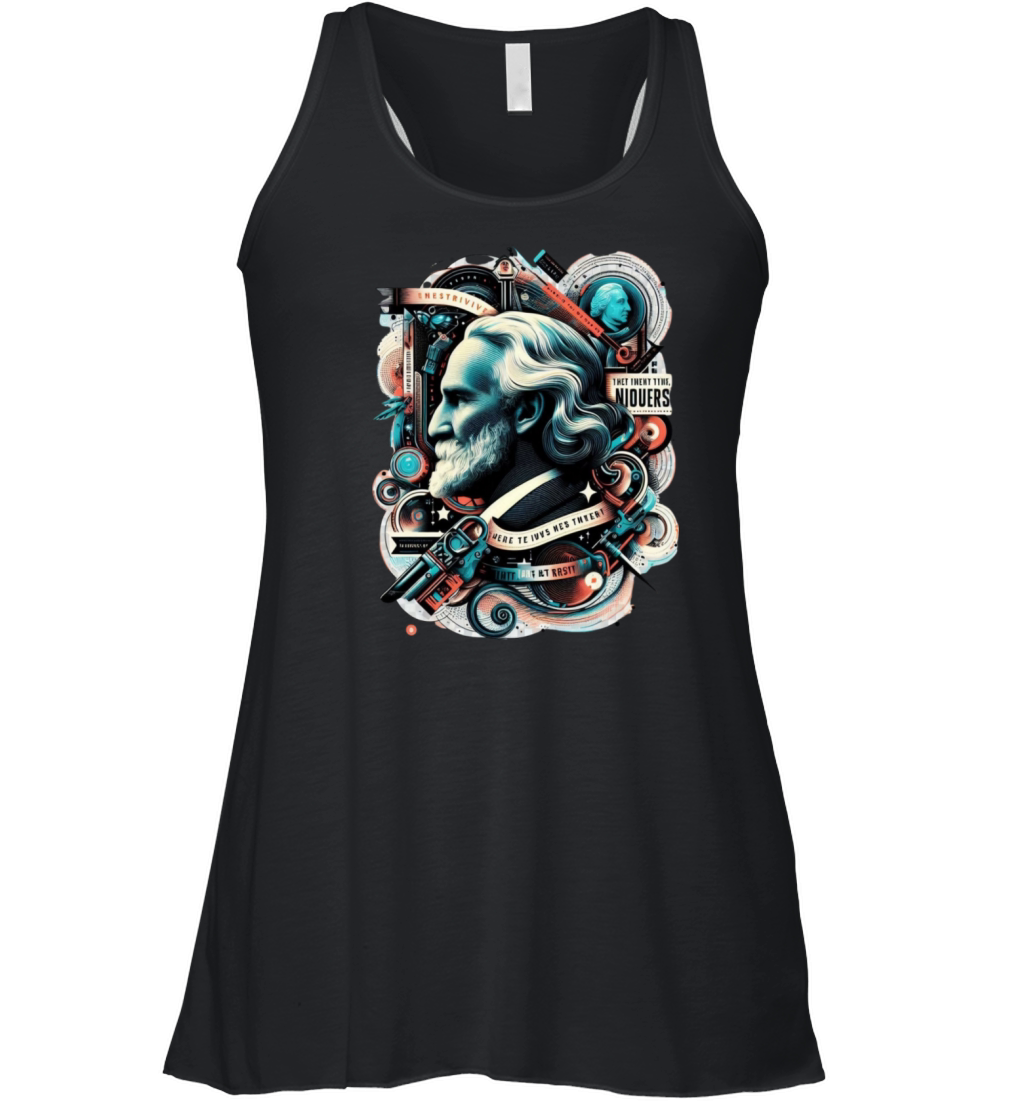 Inspiring Quotes Art Print Women's Flowy Tank Top