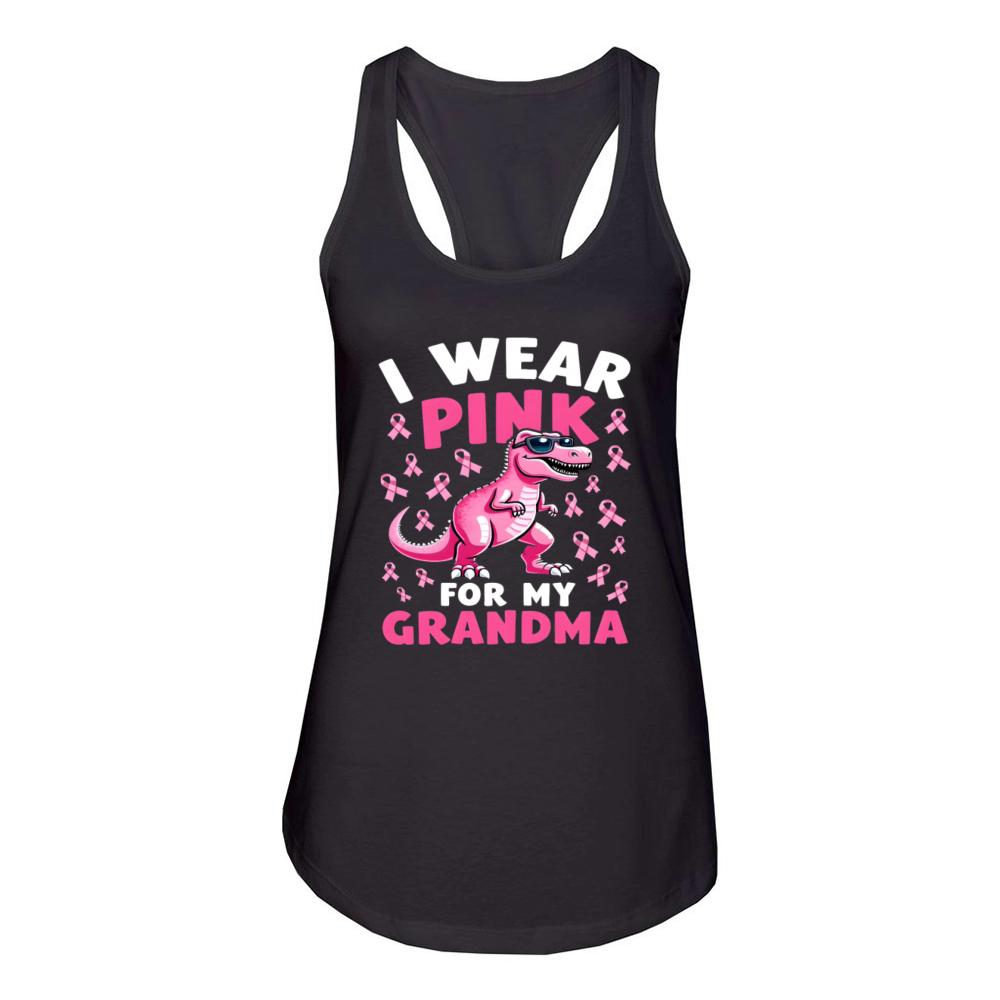 Breast Cancer Pink Awareness Design Women's Racerback Tank