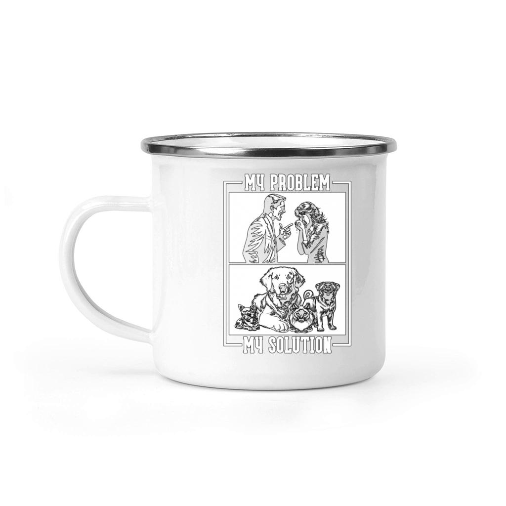 Animal Shelter My Problem My Pictogram Mom Dad Camping Mug