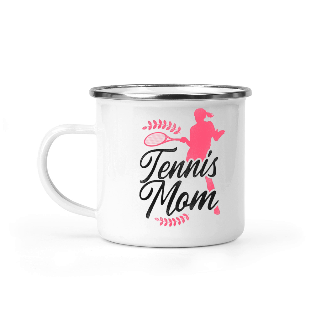 Funny Tennis Player Racket Mom Camping Mug
