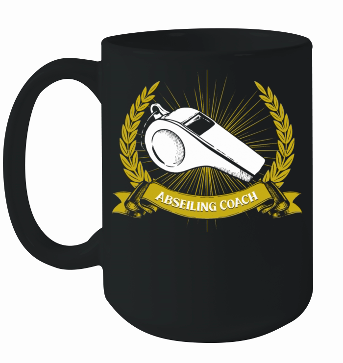 Abseiling Coach Rappelling Funny Rock Climber Humo Ceramic Mug