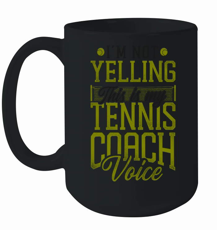 Funny Tennis Player Racket Coach Ceramic Mug