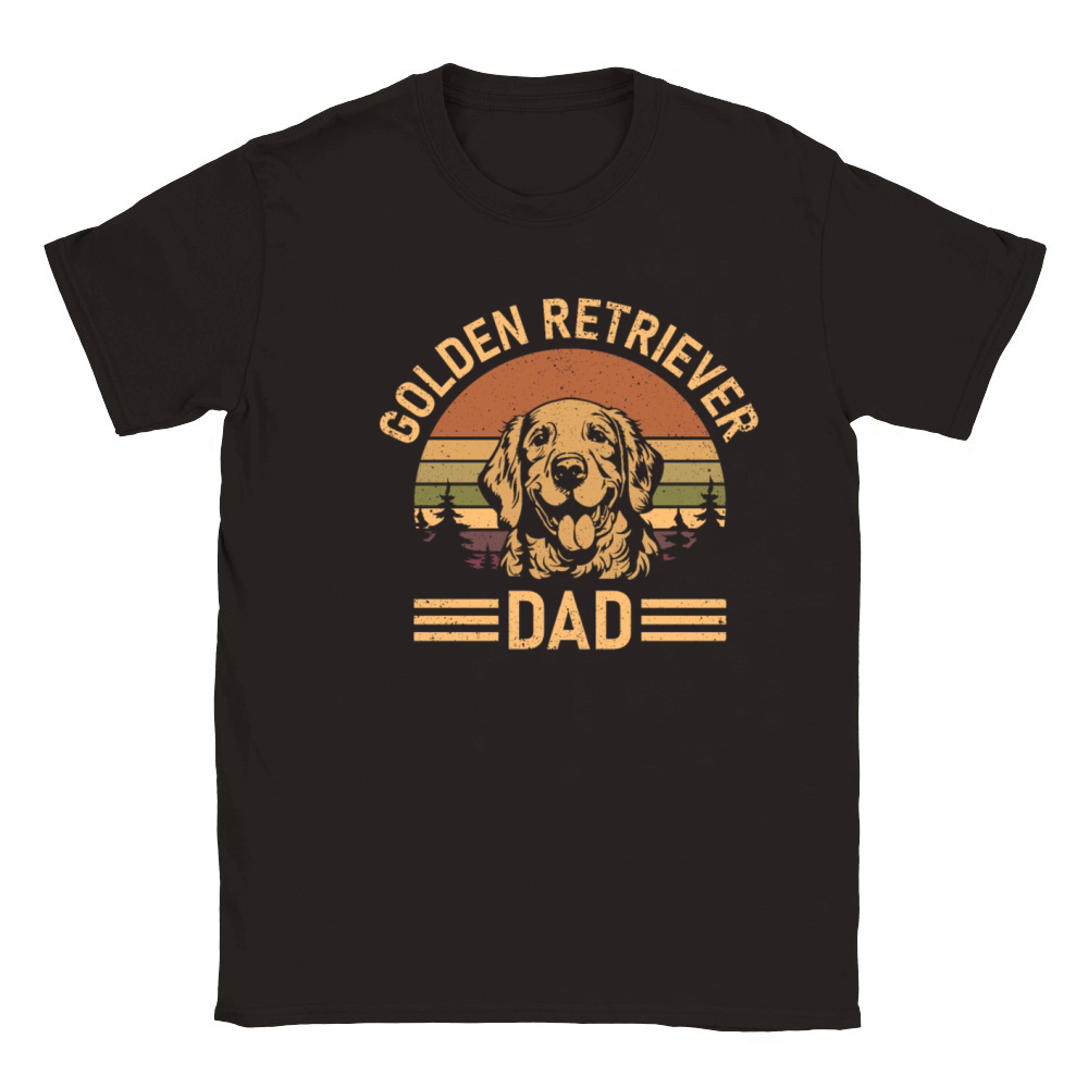 Golden Retriever Dad Classic Kids Crewneck T-shirt