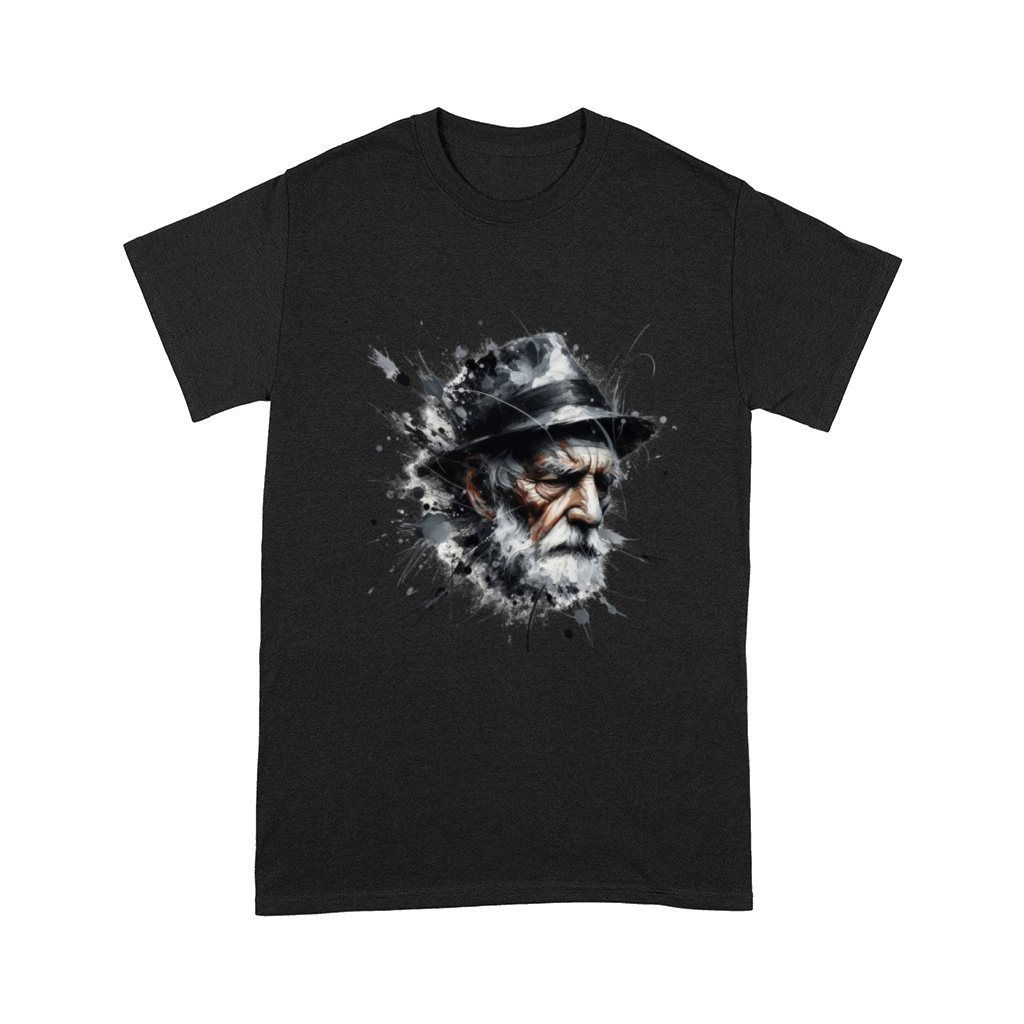 Tired Old Homeless Man Portrait Comfort T-shirt
