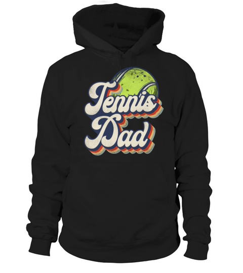Funny Tennis Player Racket Retro Hoodie Unisex