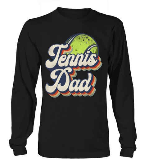 Funny Tennis Player Racket Retro Long sleeved Unisex