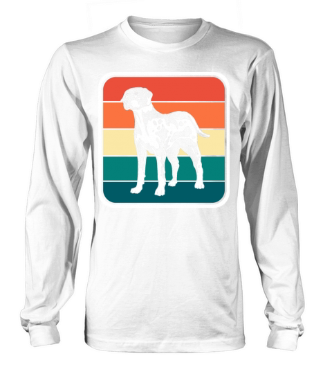 Retro Colorful Louisiana Catahoula Leopard Dog Long sleeved Unisex