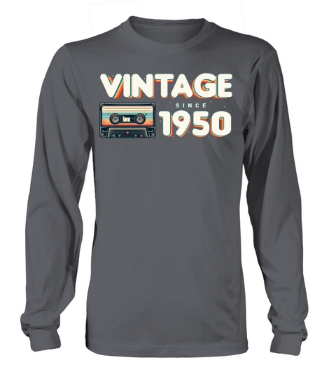 Vintage 1950 Retro Vintage Nostalgic Birthday Long sleeved Unisex