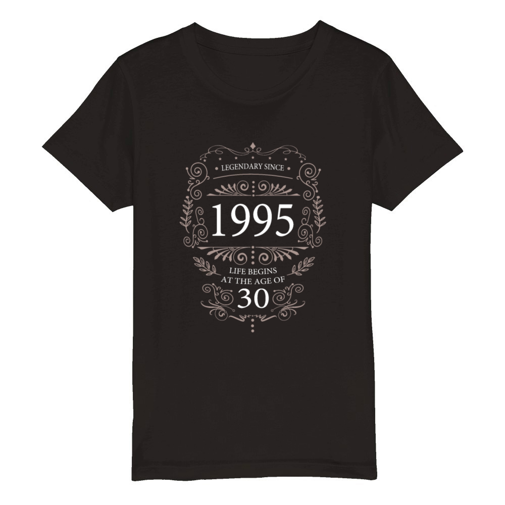 Legendary since 1995 Vintage 30 years Organic Kids Crewneck T-shirt
