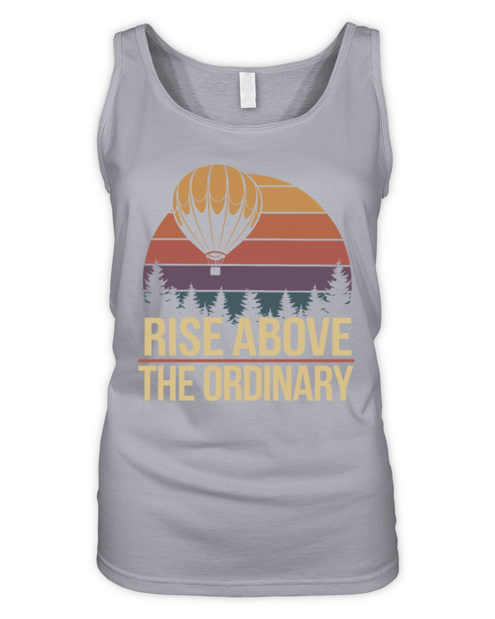 Rise Above The Ordinary - Hot Air Balloon Organic Women's Tank Top