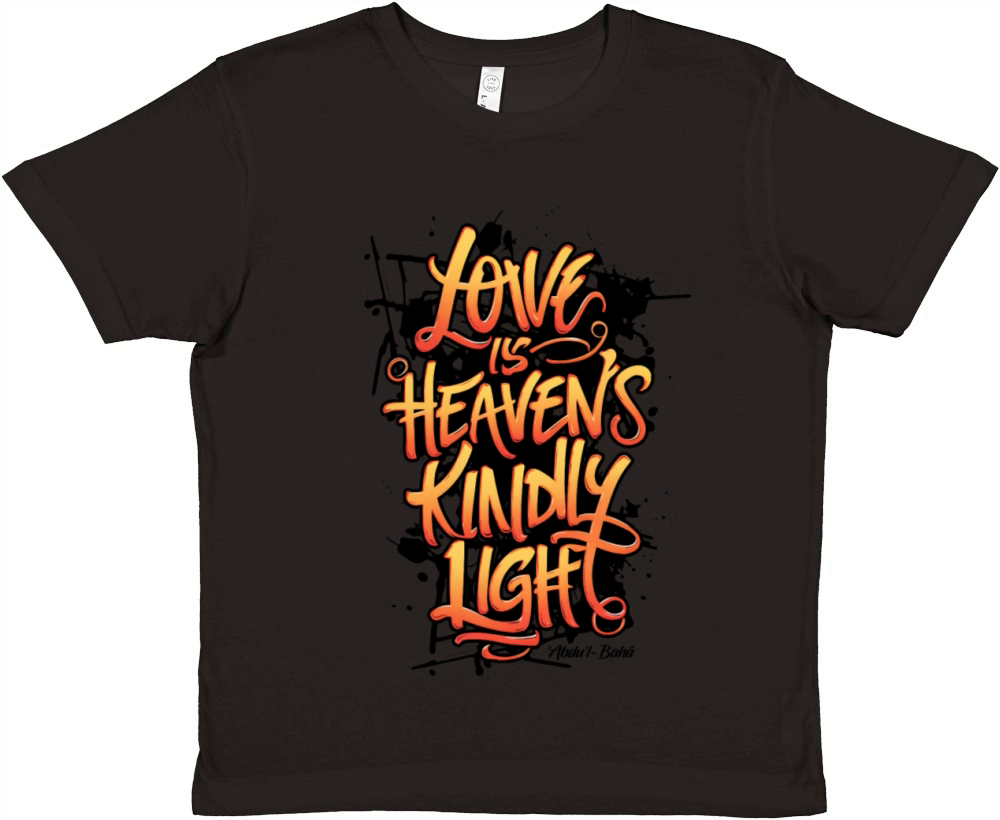Love is Heaven’s Kindly Light - Bahai Faith Premium Kids Crewneck T-shirt