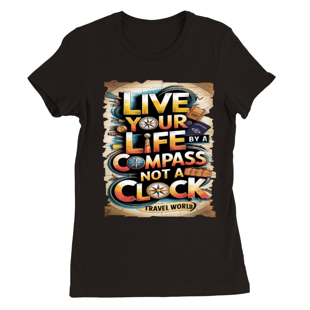 Travel Quote to get inspired N17 Premium Womens Crewneck T-shirt