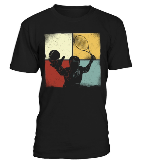 Funny Tennis Player Racket Retro T-Shirt Unisex