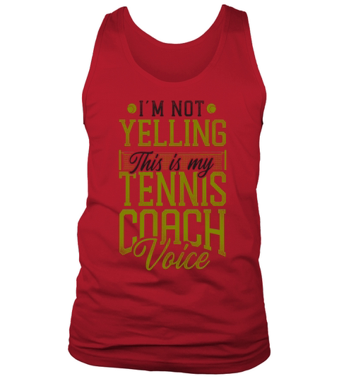 Funny Tennis Player Racket Coach Tank Top Unisex