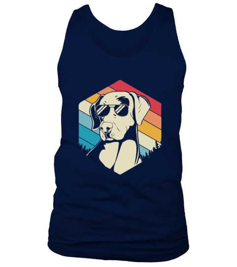 Retro 80s Catahoula Leopard Dog Wearing Sunglasses Tank Top Unisex
