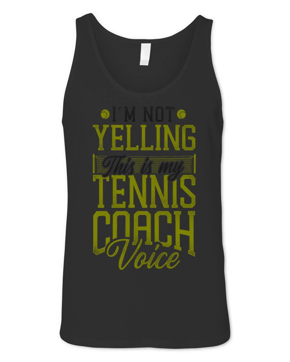 Funny Tennis Player Racket Coach Unisex Jersey Tank