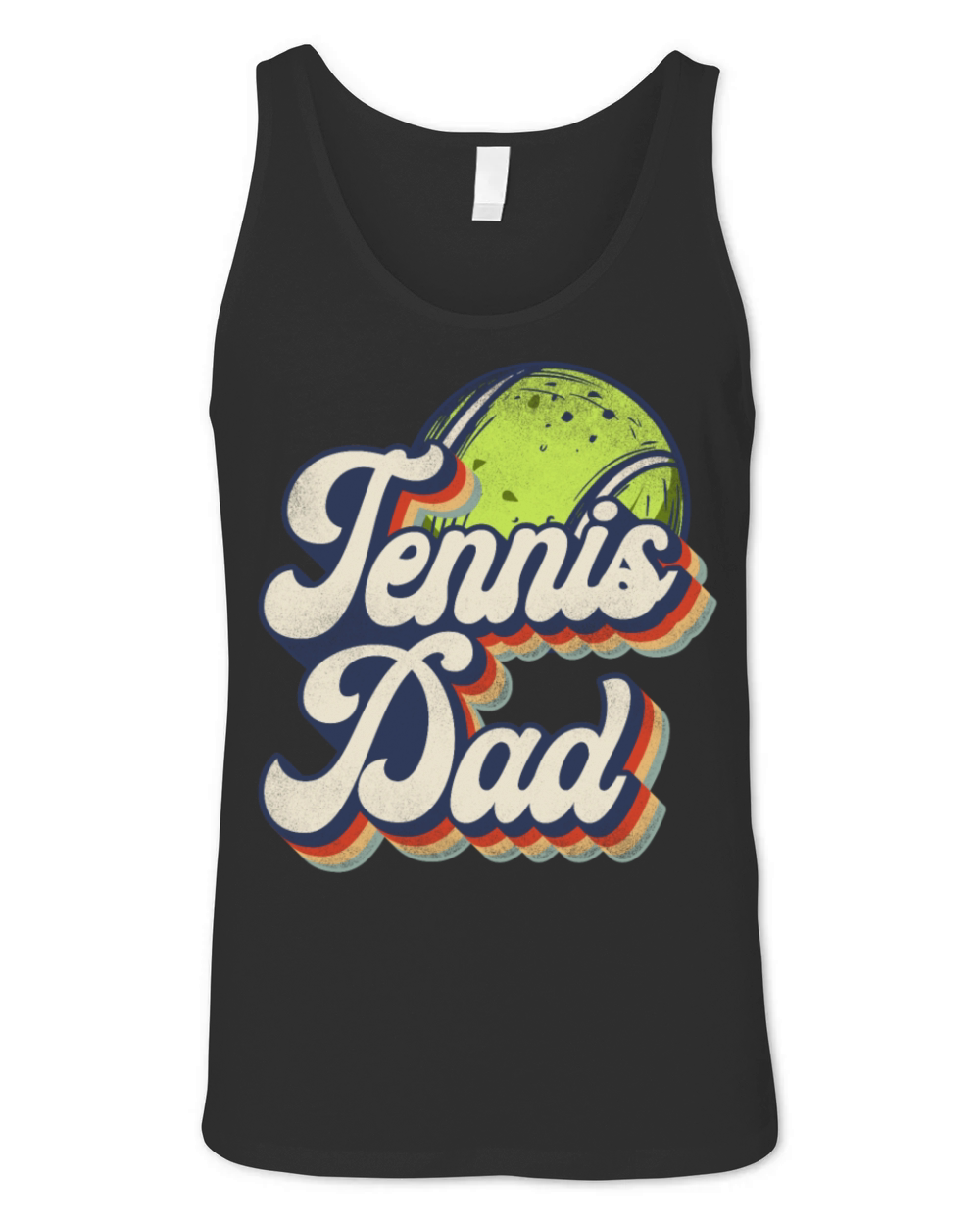 Funny Tennis Player Racket Retro Unisex Jersey Tank