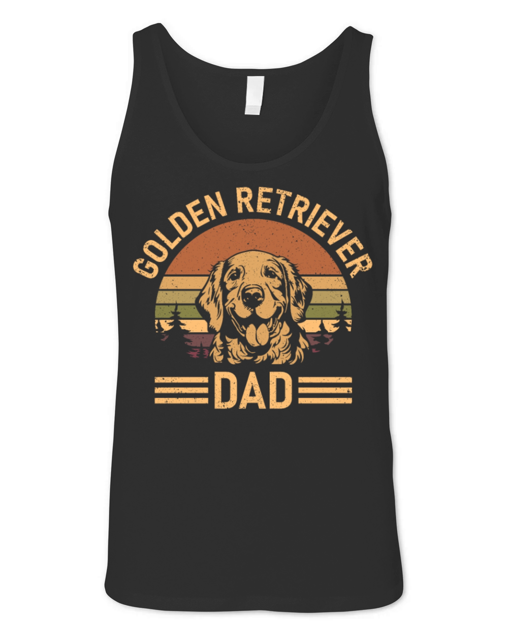 Golden Retriever Dad Unisex Jersey Tank