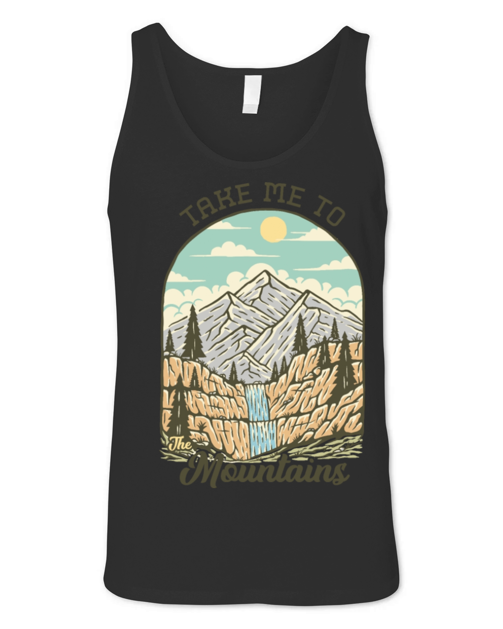 Take Me to the Mountains Unisex Jersey Tank