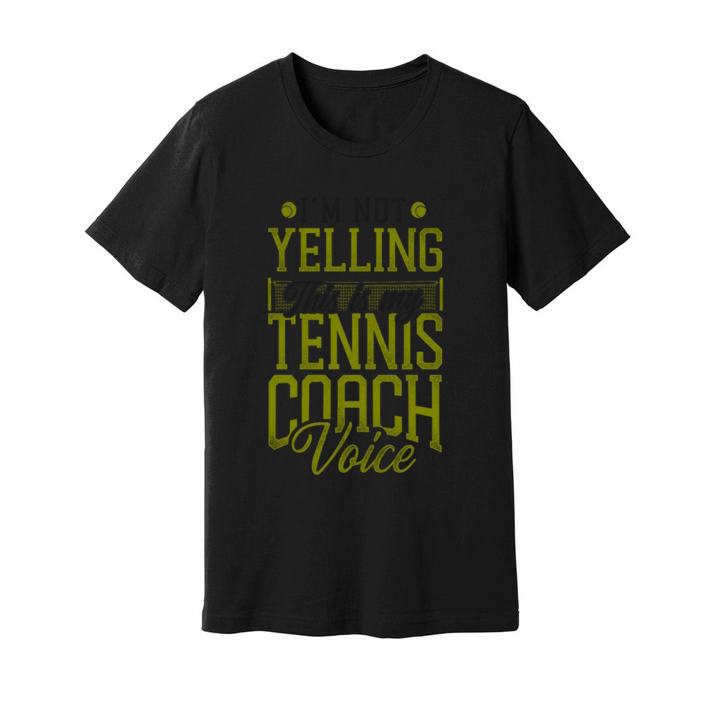 Funny Tennis Player Racket Coach Unisex Jersey Tee
