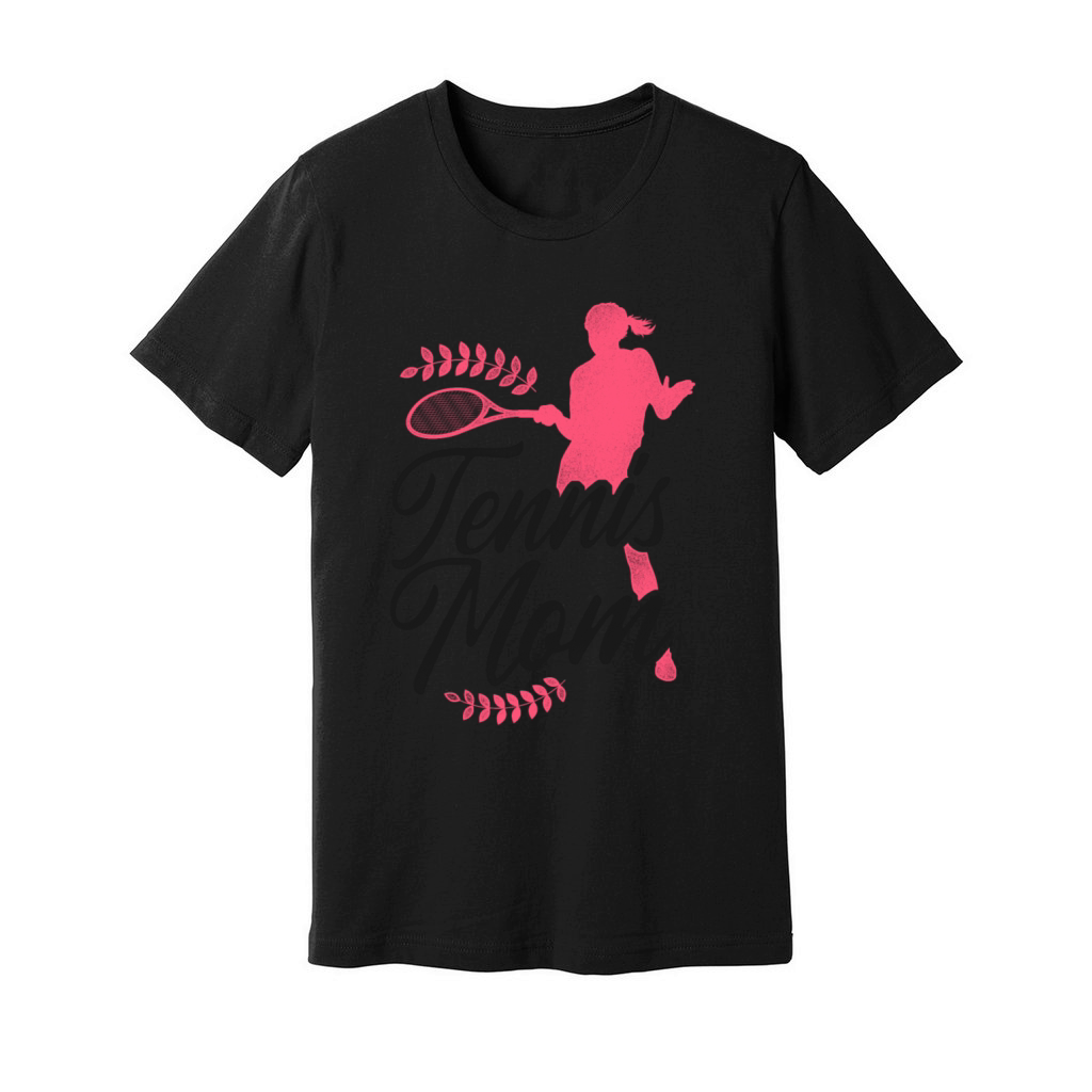 Funny Tennis Player Racket Mom Unisex Jersey Tee