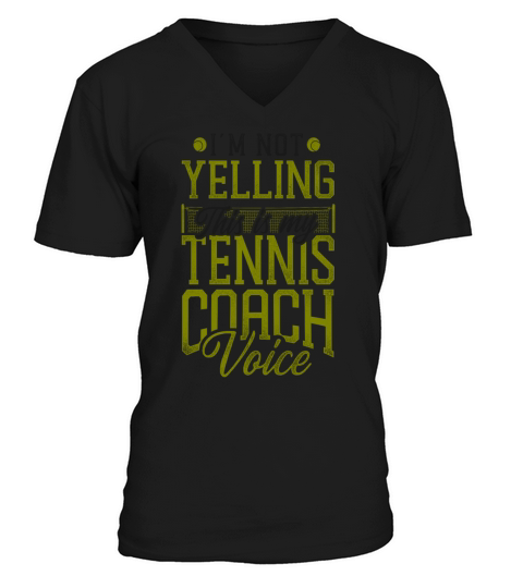 Funny Tennis Player Racket Coach V-Neck T-shirt