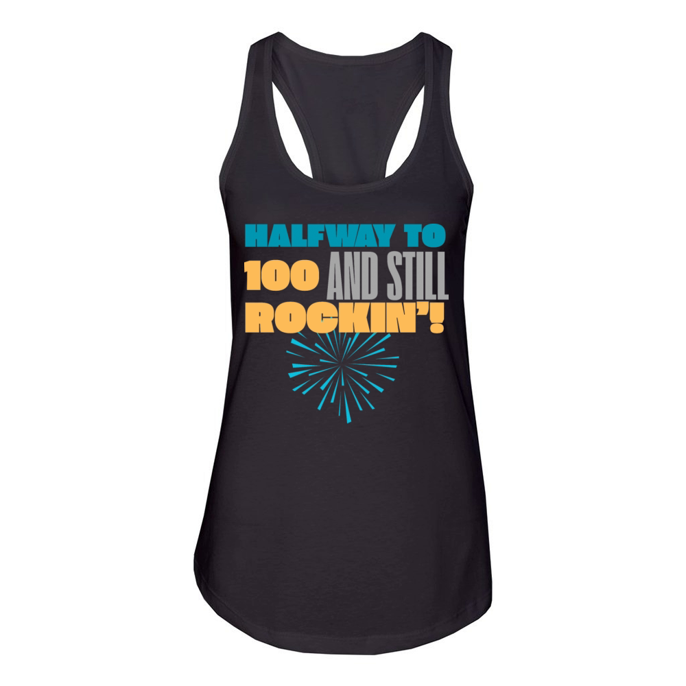 50th Birthday gift Women's Racerback Tank