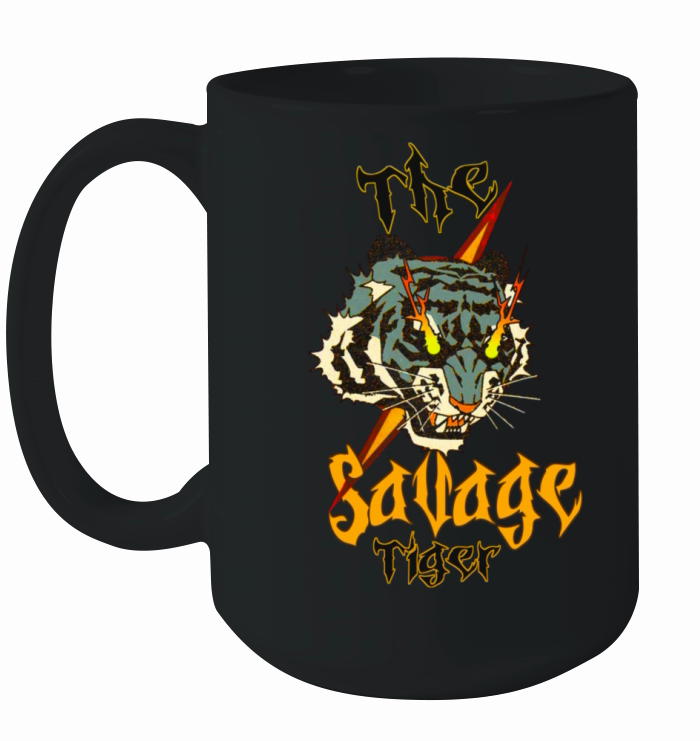 the Savage Tiger vintage design Ceramic Mug