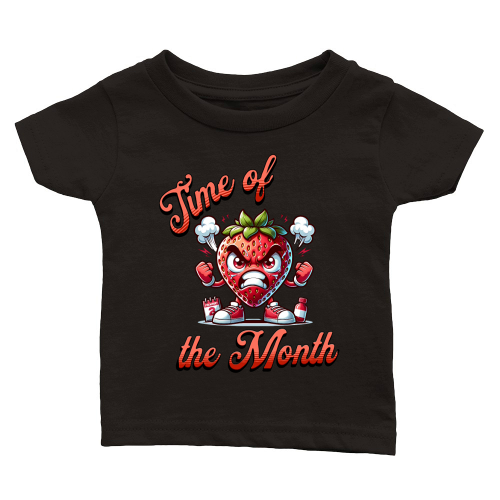Time of the Month Periode Menstruation Theme Classic Baby Crewneck T-shirt