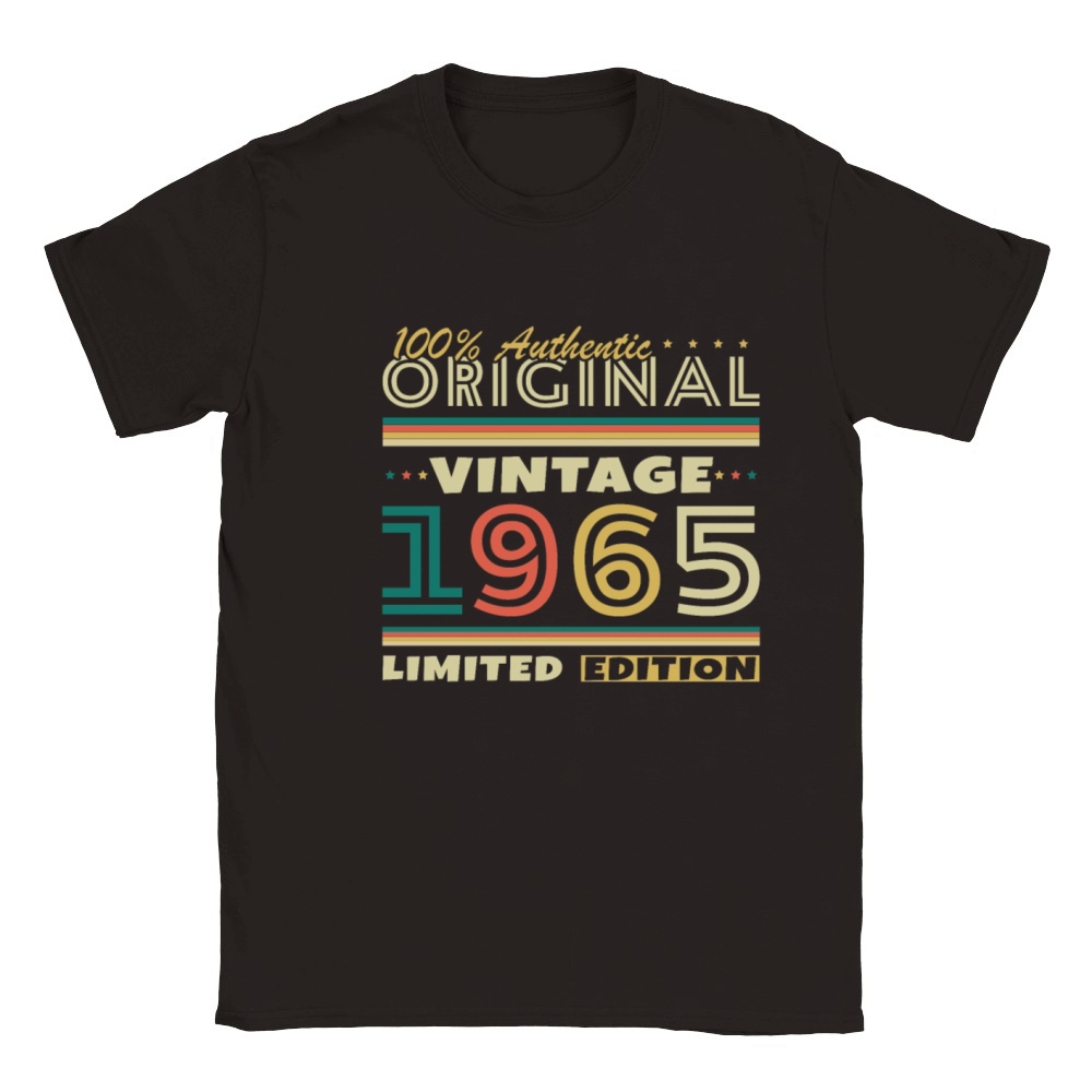 60 Years 1965 Vintage Retro Birthday Gift Classic Kids Crewneck T-shirt