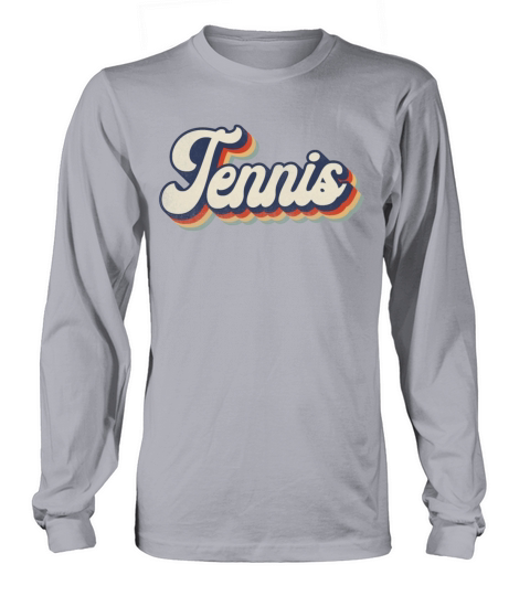 Funny Tennis Player Racket Retro Long sleeved Unisex