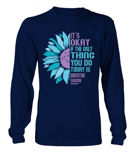 Mental Health Warrior Purple and Teal Long sleeved Unisex