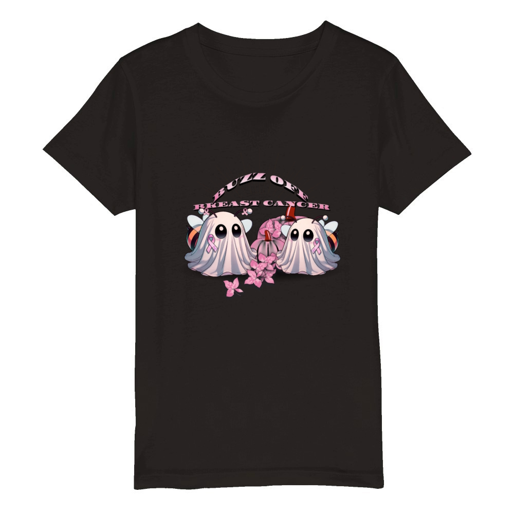 Boo Bees for Breast Cancer Organic Kids Crewneck T-shirt