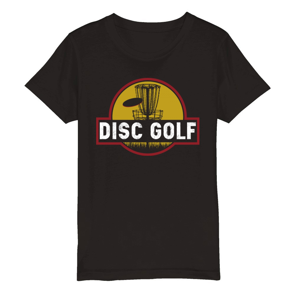 Disc Golf Player Sports Lover Organic Kids Crewneck T-shirt