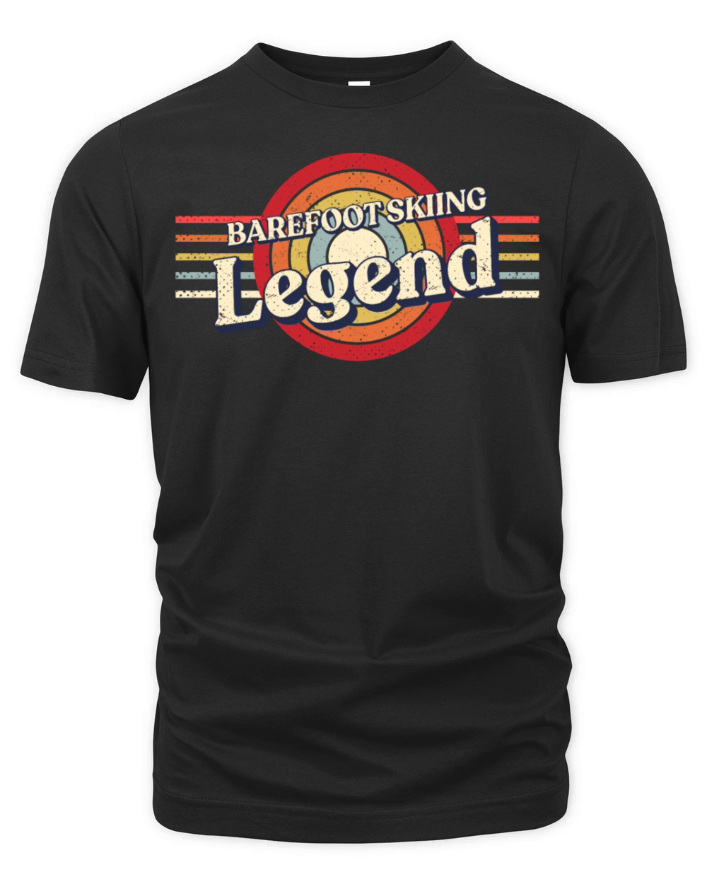 Barefoot Skiing Legend Barefooting Funny Barefoot Organic Unisex T-shirt