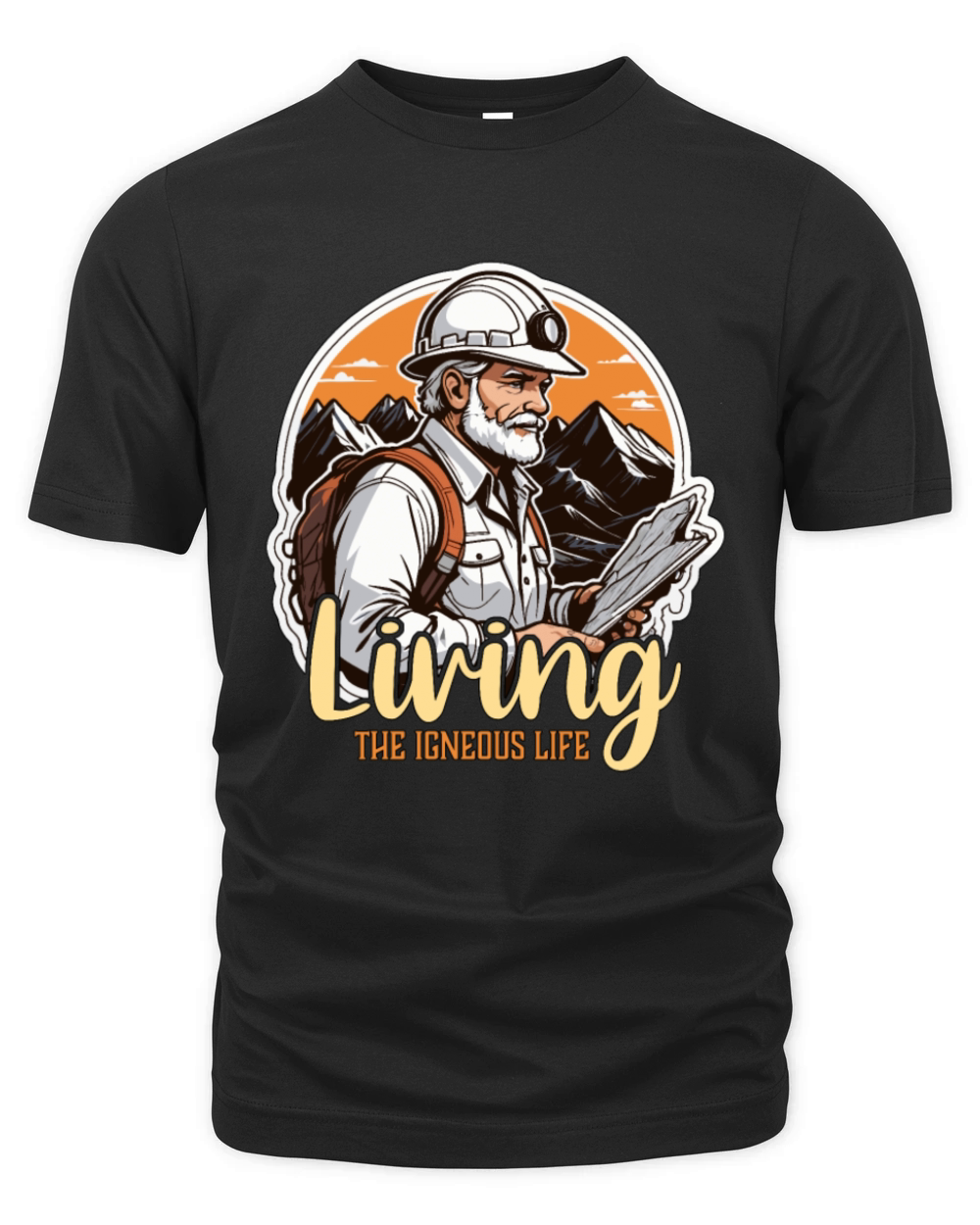 Geologist Living The Igneous Life Rock Collector Organic Unisex T-shirt
