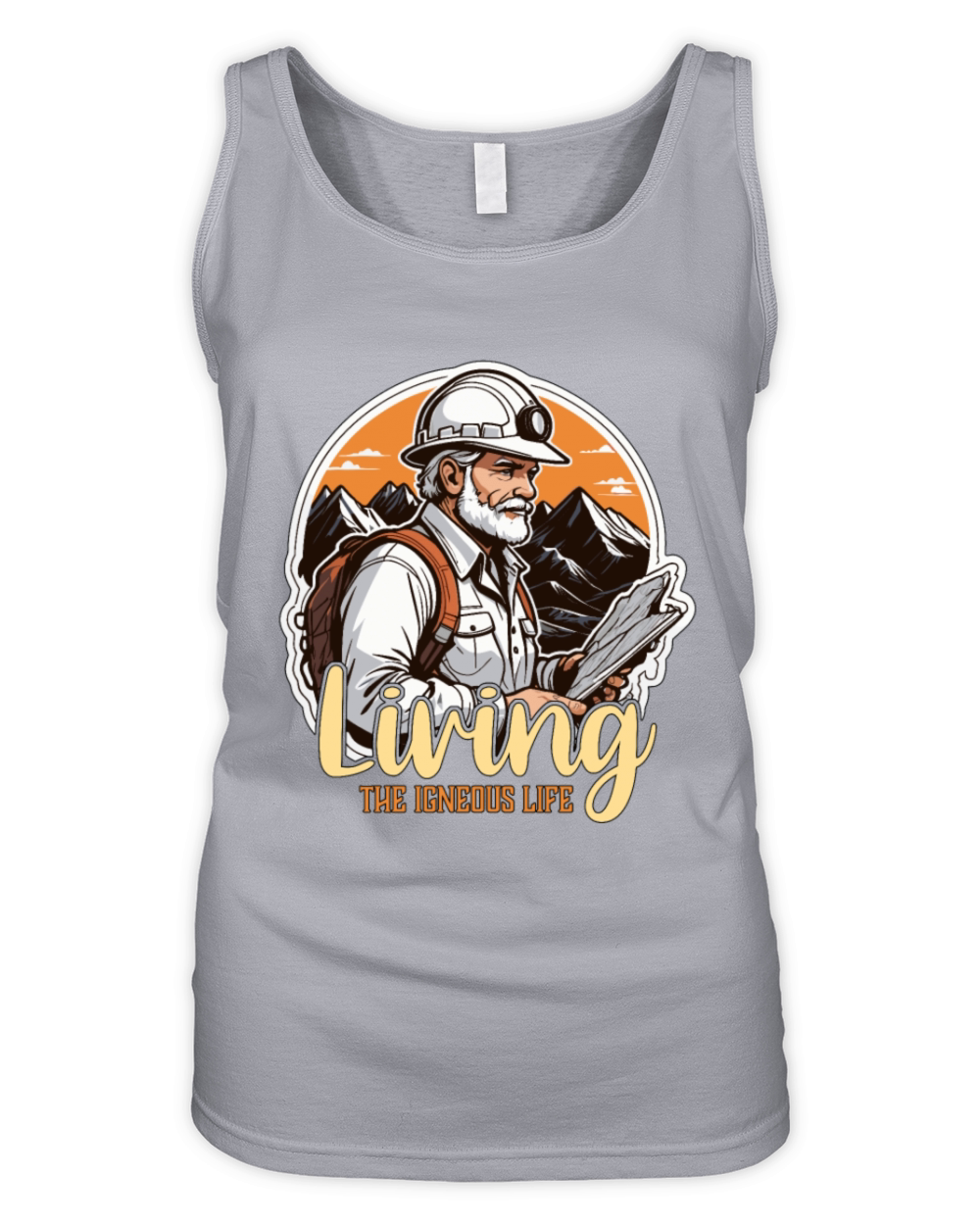 Geologist Living The Igneous Life Rock Collector Organic Women's Tank Top