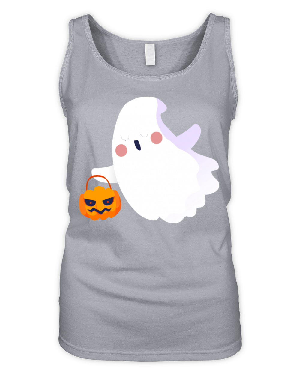 Halloween Ghost Organic Women's Tank Top